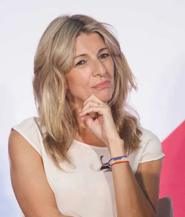 Archivo - La vicepresidenta segunda, ministra de Trabajo y Econom&iacute;a Social y l&iacute;der de Sumar, Yolanda D&iacute;az, participa en un acto de precampa&ntilde;a electoral, en el Palacio de Congresos de Toledo, a 2 de julio de 2023, en Toledo, Castilla-La Mancha (Espa&ntilde;a). Yo