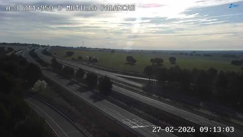 Imagen de la autov&iacute;a A-3 a su paso por la provincia de Cuenca.