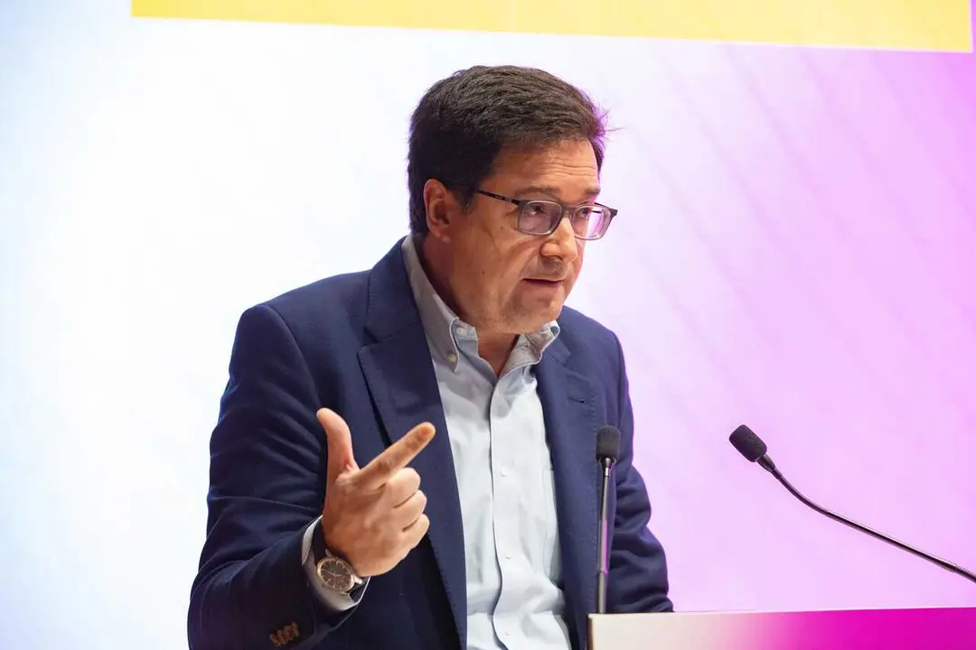 El ministro para la Transformaci&oacute;n Digital y de la Funci&oacute;n P&uacute;blica, &Oacute;scar L&oacute;pez, durante el acto &lsquo;Igualdad Digital Ya&rsquo;, en la sede del Ministerio para la Transformaci&oacute;n Digital y de la Funci&oacute;n P&uacute;blica, a 5 de marzo de 2026, en Madrid (Espa&ntilde;a).