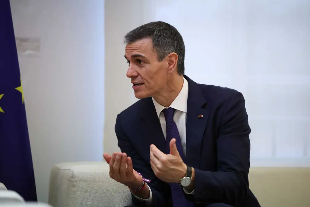 El presidente del Gobierno, Pedro S&aacute;nchez, recibe al Gran Duque Guillermo V, en el Palacio de la Moncloa, a 5 de marzo de 2026, en Madrid (Espa&ntilde;a). Los Grandes Duques de Luxemburgo, Guillermo V y St&eacute;phanie Marie, inician hoy una visita de presentaci&oacute;n a E