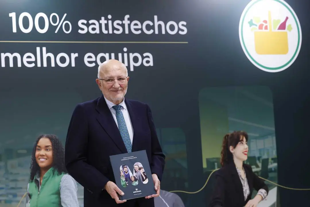 El presidente de Mercadona, Juan Roig, durante una rueda de prensa, a 10 de marzo de 2026, en Valencia, Comunidad Valenciana (Espa&ntilde;a). 