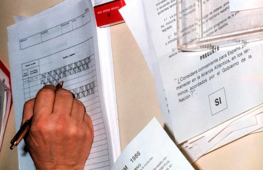 Votaci&oacute;n del refer&eacute;ndum sobre la OTAN el 12 de marzo de 1986