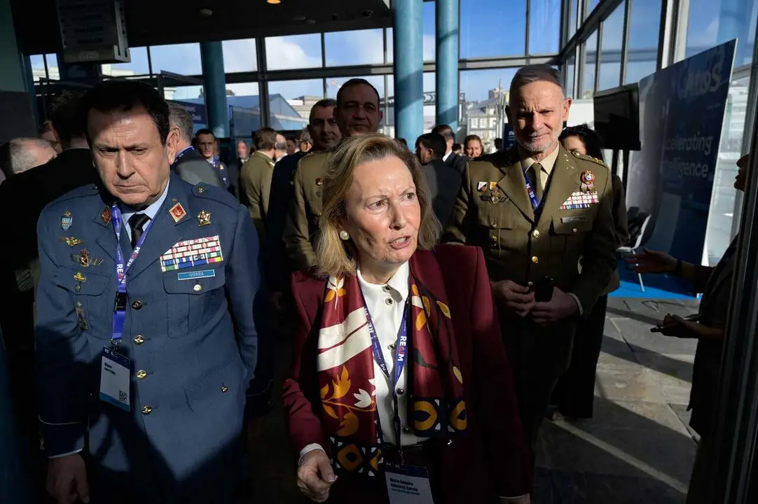 Archivo - La secretaria de Estado de Defensa, Amparo Valcarce, durante la tercera cumbre mundial sobre Inteligencia Artificial Responsable, a 5 de febrero de 2026, en A Coru&ntilde;a, Galicia (Espa&ntilde;a). La cita, liderada por el ministerio de Asuntos Exteriores, U