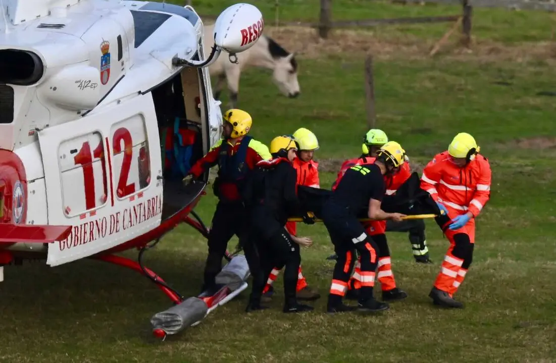 Equipos de rescate en El Bocal