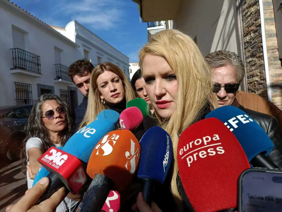 La abogada de la familia de Francisca Cadenas, Ver&oacute;nica Guerrero, en declaraciones a los medios de comunicaci&oacute;n el pasado viernes.