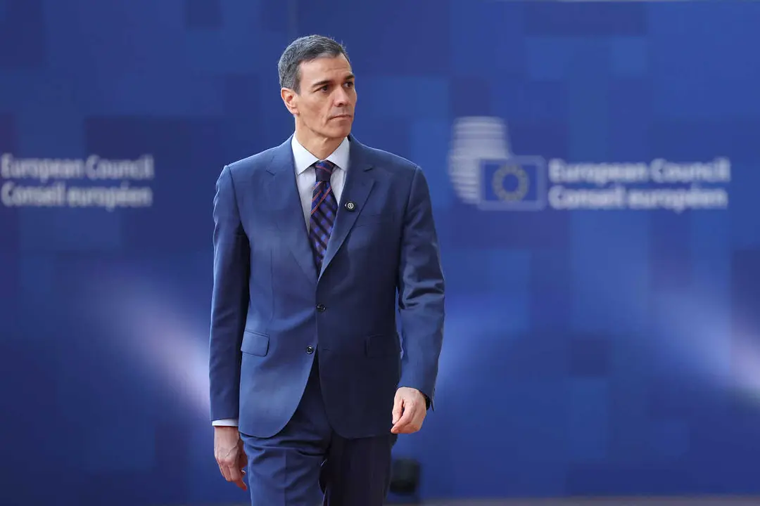 El presidente del Gobierno, Pedro S&aacute;nchez, a su llegada a la cumbre del Consejo Europeo que se celebra este jueves en Bruselas (B&eacute;lgica).