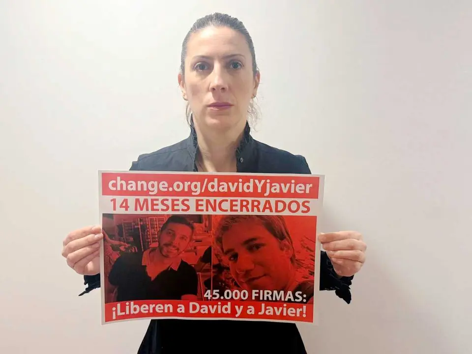 Laura Mara&ntilde;&oacute;n, hermana de Javier Mara&ntilde;&oacute;n, encarcelado en Guinea Ecuatorial.
