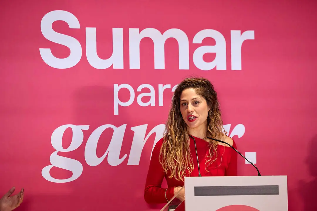 Archivo - La coordinadora general de Sumar, Lara Hern&aacute;ndez, durante la conferencia pol&iacute;tica de Sumar, en el Colegio Oficial de Aparejadores y Arquitectos T&eacute;cnicos de Madrid, en Madrid (Espa&ntilde;a)