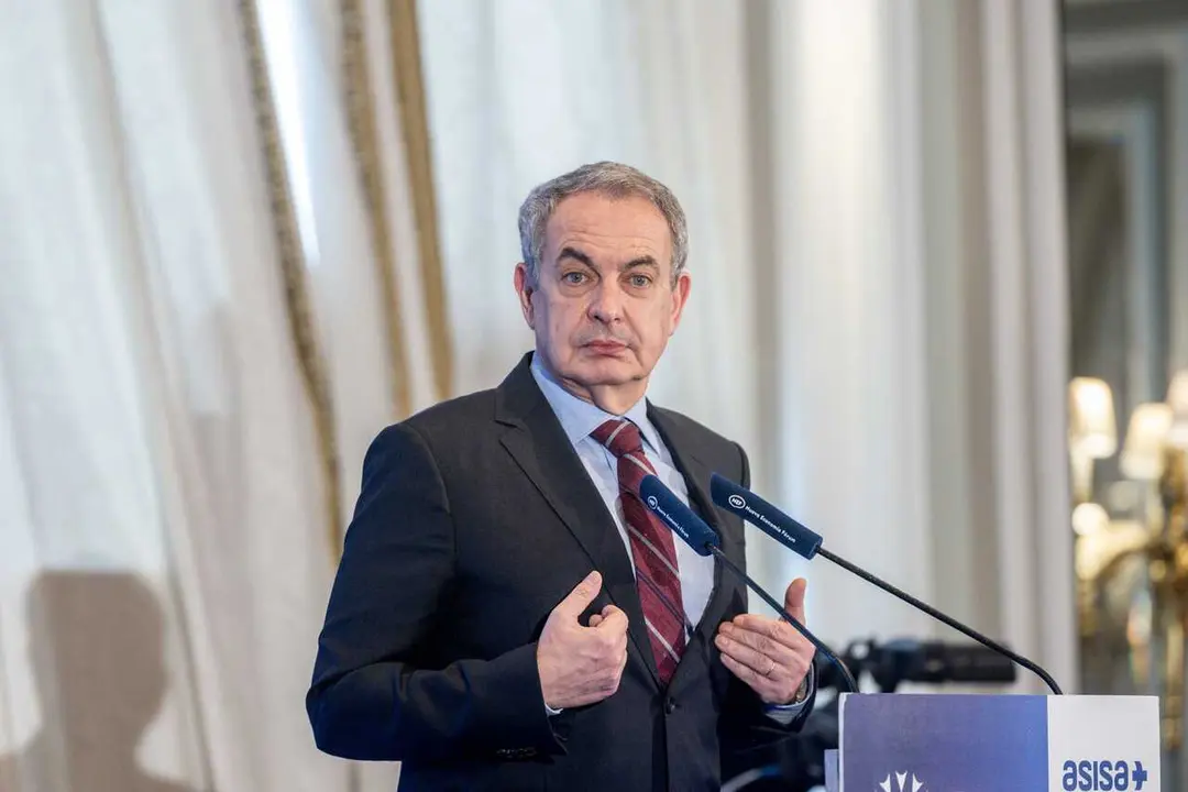 El expresidente del Gobierno, Jos&eacute; Luis Rodr&iacute;guez Zapatero, durante un desayuno informativo de Nueva Econom&iacute;a F&oacute;rum, en el Hotel Mandarin Oriental Ritz, a 5 de marzo de 2026, en Madrid (Espa&ntilde;a).