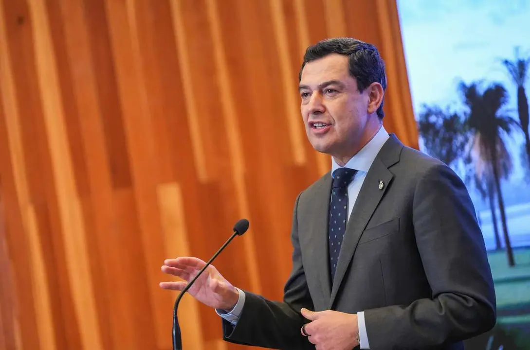 El presidente de la Junta de Andaluc&iacute;a, Juanma Moreno