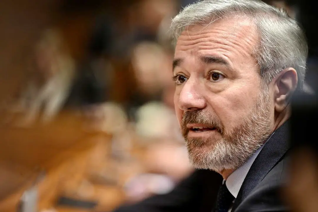 El l&iacute;der del Partido Popular en Arag&oacute;n, Jorge Azc&oacute;n, durante el pleno constitutivo de la XII legislatura de las Cortes de Arag&oacute;n, a 3 de marzo de 2026, en Zaragoza, Arag&oacute;n (Espa&ntilde;a). 