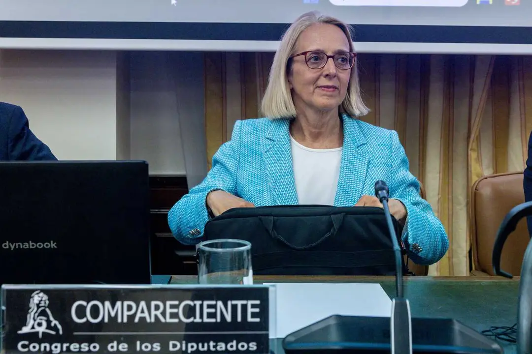 La candidata propuesta como presidenta de la Autoridad Independiente de Responsabilidad Fiscal, In&eacute;s Ol&oacute;ndriz de Moragas, comparece ante la Comisi&oacute;n de Hacienda y Funci&oacute;n P&uacute;blica, en el Congreso de los Diputados, a 25 de marzo de 2026, en Madrid (Espa&ntilde;a).