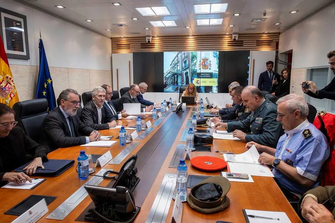 El ministro del Interior, Fernando Grande-Marlaska, preside una reuni&oacute;n extraordinaria de la Mesa de Valoraci&oacute;n del Riesgo de la Amenaza Terrorista, celebrada el 20 de marzo