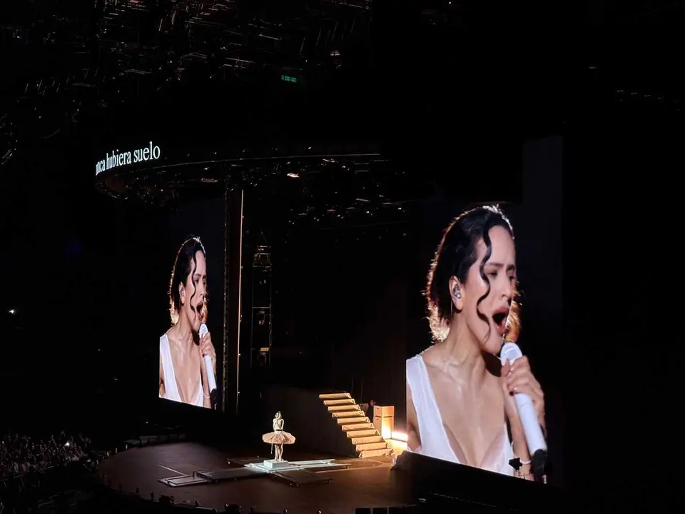 La artista Rosal&iacute;a, en el primero de sus conciertos en Madrid