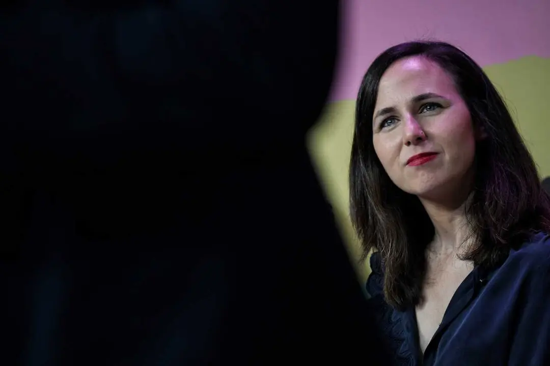 Archivo - La secretaria general de Podemos y ministra de Derechos Sociales y Agenda 2030, Ione Belarra, interviene durante el acto de su partido &lsquo;Vivir no sobrevivir. La vivienda es un derecho&rsquo;, en la sede de Podemos, a 12 de marzo de 2023, en Madrid (Esp