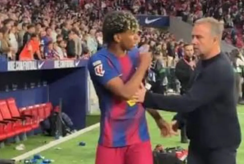 El enfado de Lamine Yamal