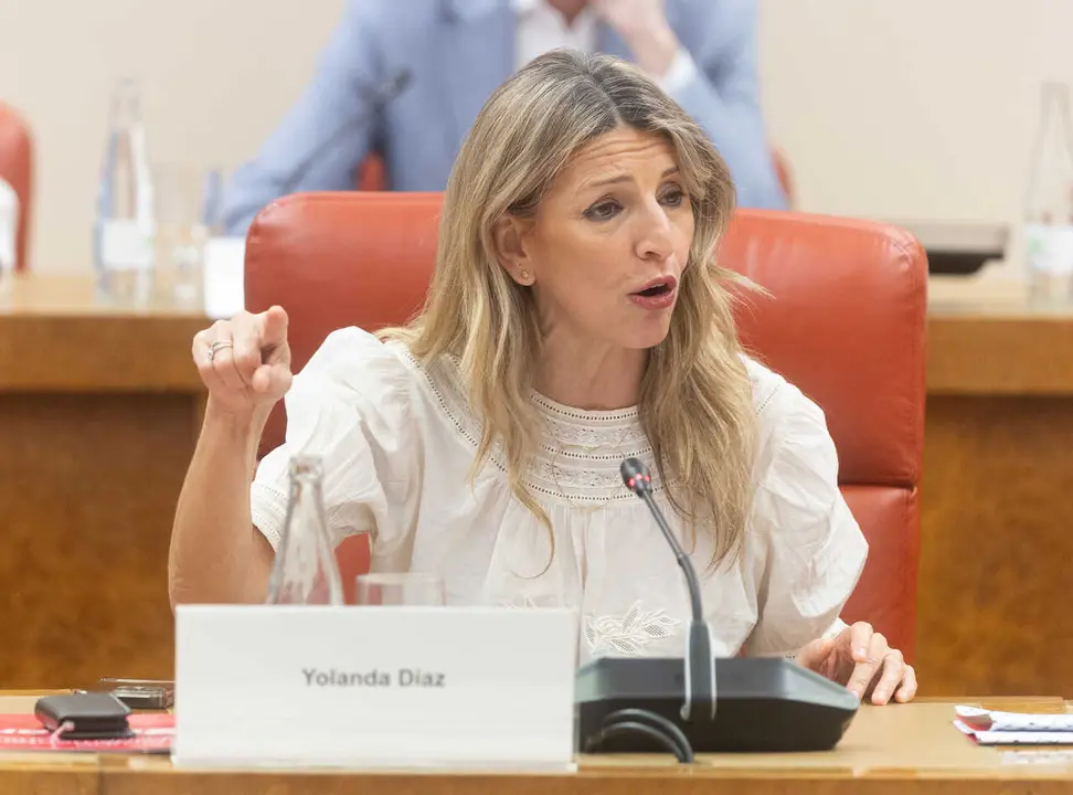 La vicepresidenta segunda y ministra de Trabajo y Econom&iacute;a Social, Yolanda D&iacute;az