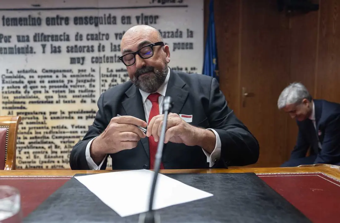 Archivo - El exasesor del exministro Jos&eacute; Luis &Aacute;balos, Koldo Garc&iacute;a, el d&iacute;a que compareci&oacute; en la Comisi&oacute;n del Senado sobre la investigaci&oacute;n de la compra de mascarillas durante el COVID-19.