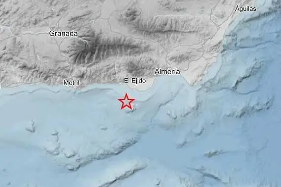 Registrado un se&iacute;smo de magnitud 2,5 con epicentro en Albor&aacute;n frente a la costa de El Ejido (Almer&iacute;a)