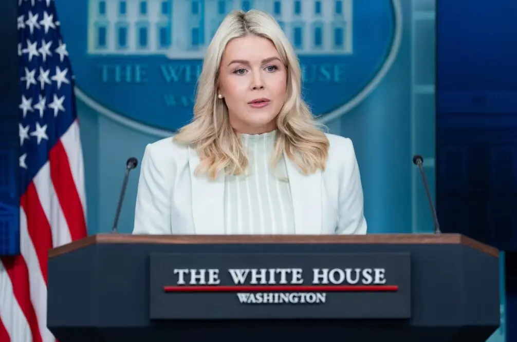 La portavoz de la Casa Blanca, Karoline Leavitt, en una imagen de archivo
