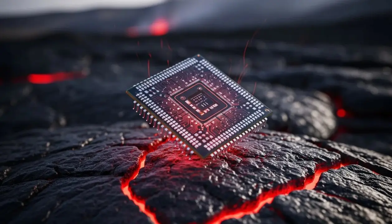 Un procesador en un mar de lava