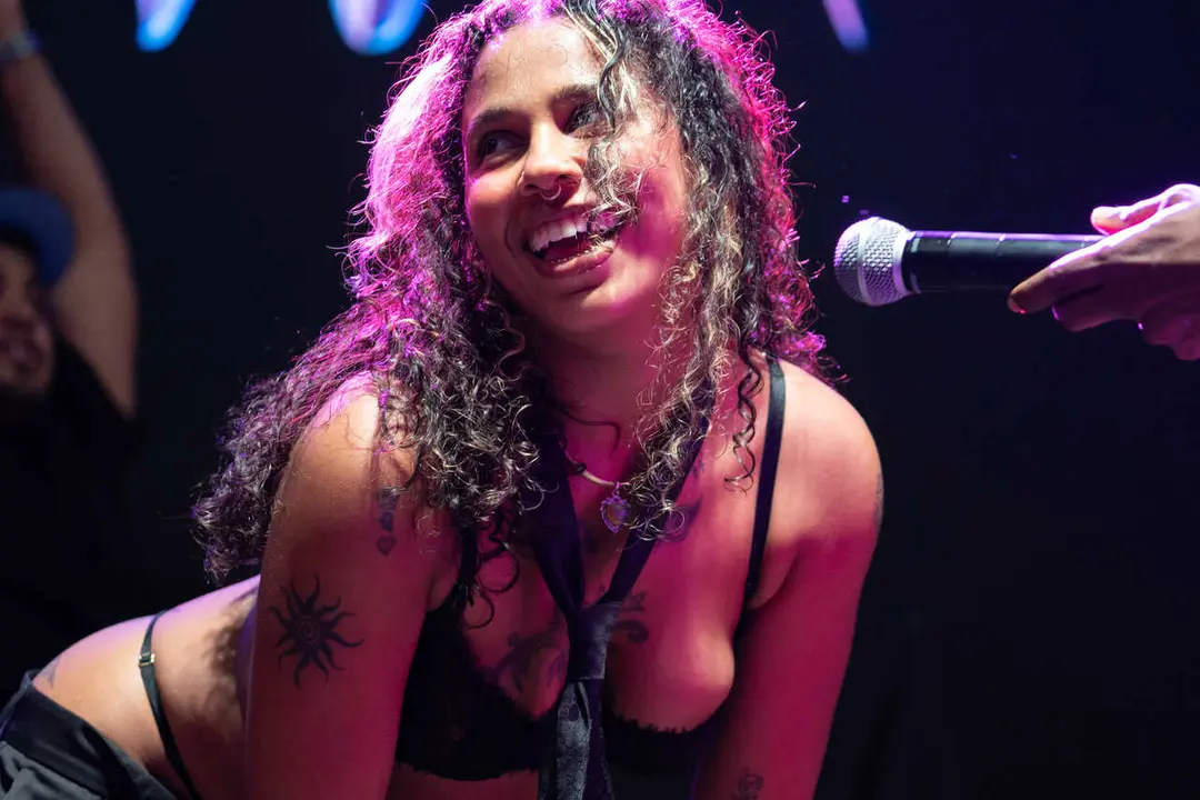 Archivo - La cantante Tokischa durante una actuaci&oacute;n por el MADO Madrid Orgullo 2023 