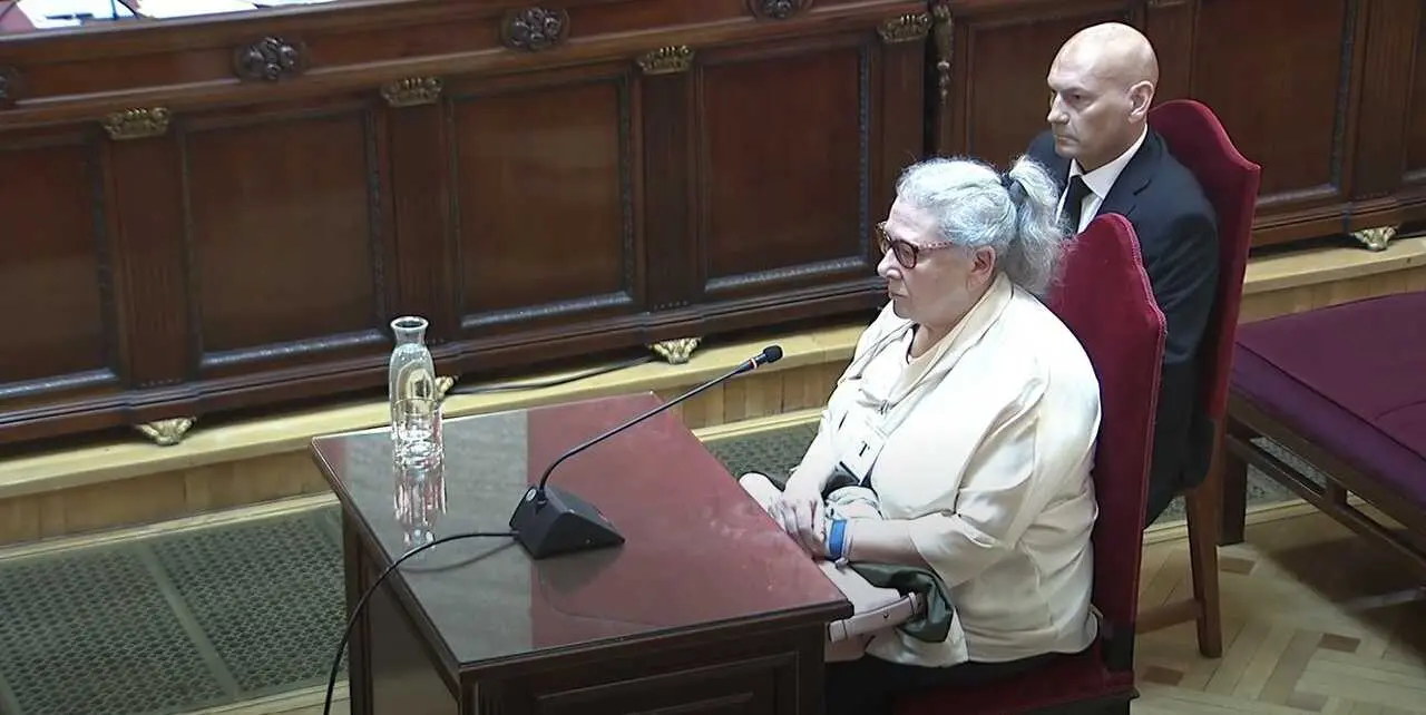 La empresaria Carmen Pano durante su declaraci&oacute;n como testigo en el juicio de las mascarillas en el Tribunal Supremo, a 9 de abril de 2026, en Madrid (Espa&ntilde;a).