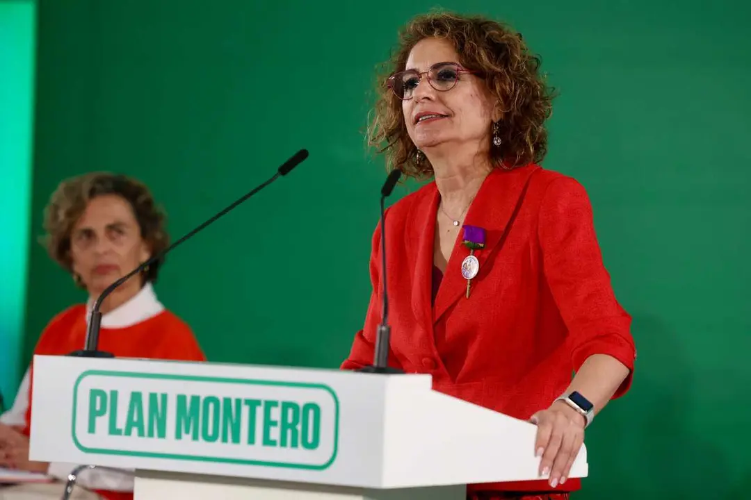 Imagen de la presentaci&oacute;n del proyecto para Sanidad de la candidata socialista, Mar&iacute;a Jes&uacute;s Montero de cara a las pr&oacute;ximas elecciones auton&oacute;micas del 17 de mayo. En C&aacute;diz, a 11 de abril de 2026.
