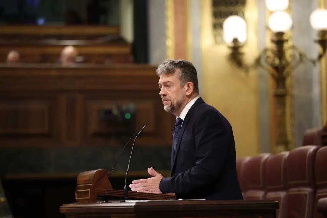 Archivo - El diputado de ERC Francesc-Marc &Aacute;lvaro Vidal interviene durante una sesi&oacute;n de control al Gobierno, en el Congreso de los Diputados, a 10 de diciembre de 2025, en Madrid (Espa&ntilde;a).
