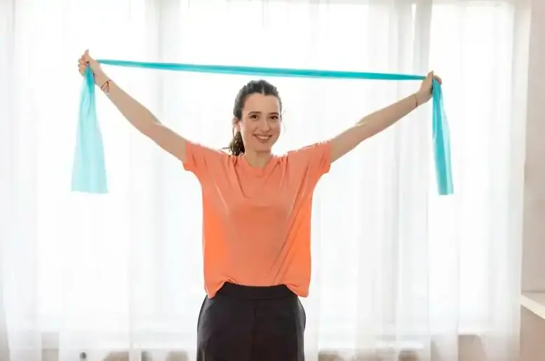 Ejecicio con gomas el&aacute;sticas