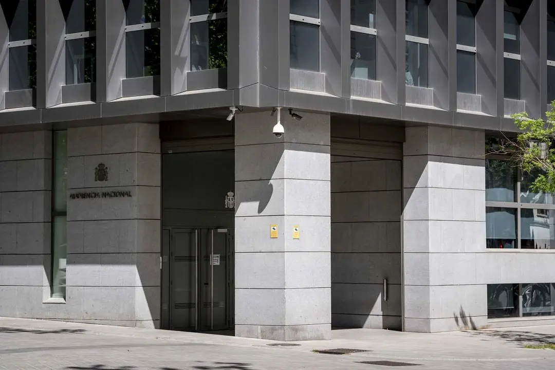 Fachada de la Audiencia Nacional, en Madrid (Espa&ntilde;a).