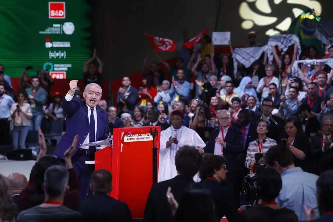 Shtayyeh en su intervenci&oacute;n en la segunda jornada del Global Progressive Mobilisation (GPM)