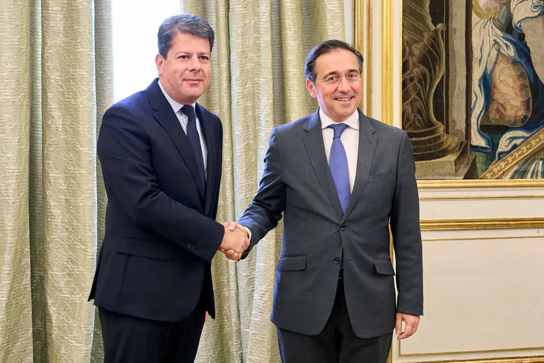 22/04/2026     Foto: Guillermo Navarro/MAEC

Palacio de Viana, Madrid. Encuentro del Ministro con Fabian Picardo, Ministro principal de Gibraltar.