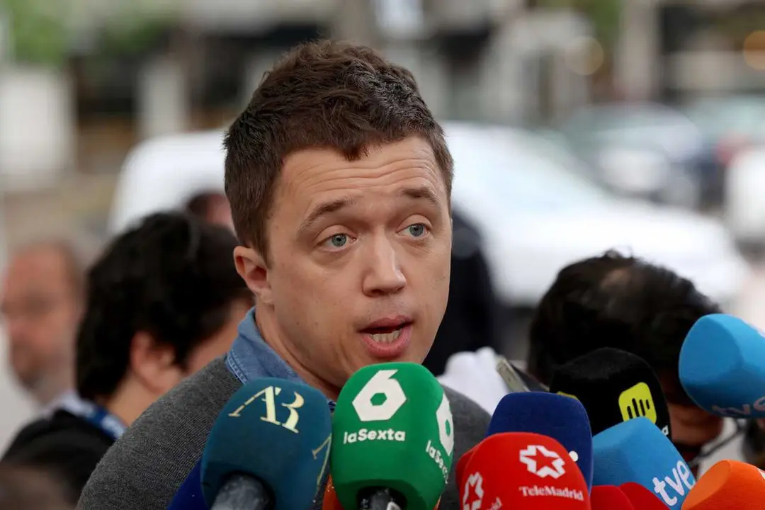 &Iacute;&ntilde;igo Errej&oacute;n a su llegada a los juzgados de Plaza de Castilla, a 24 de abril de 2026, en Madrid (Espa&ntilde;a). 