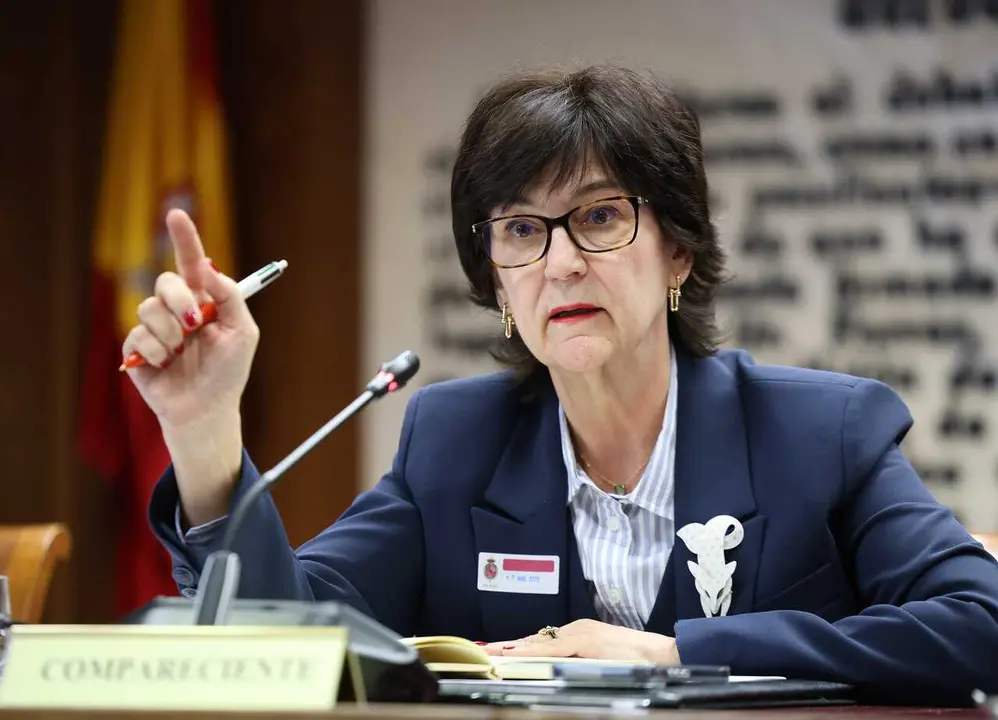 Archivo - La presidenta de la Comisi&oacute;n Nacional de los Mercados y la Competencia (CNMC), Cani Fern&aacute;ndez Vici&eacute;n, en una comparecencia ante la Comisi&oacute;n de Investigaci&oacute;n sobre el apag&oacute;n, en el Senado, a 17 de marzo de 2026, en Madrid (Espa&ntilde;a).