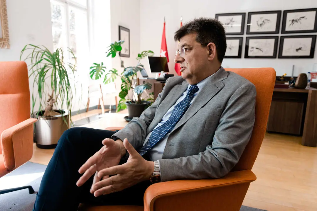 El nuevo rector de la Universidad de Alcal&aacute; de Henares (UAH), Carmelo Garc&iacute;a, en una entrevista con Europa Press.