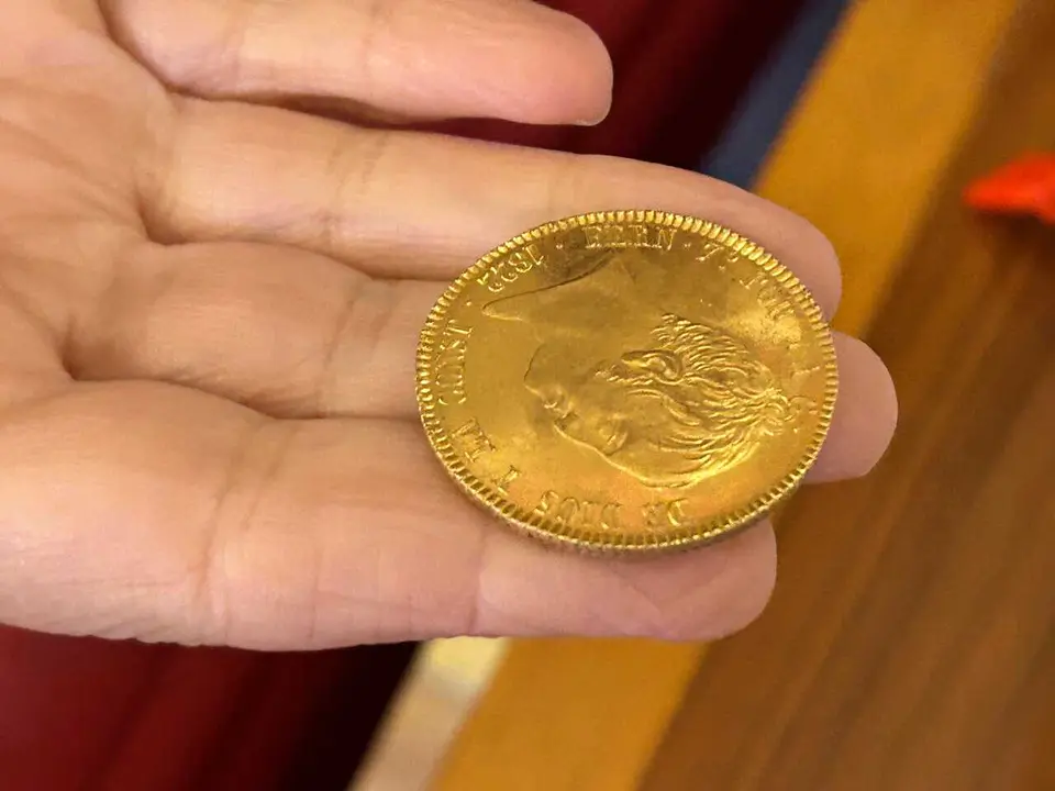 Archivo - Una de las monedas pertenecientes al 'Tesoro de Villanueva'