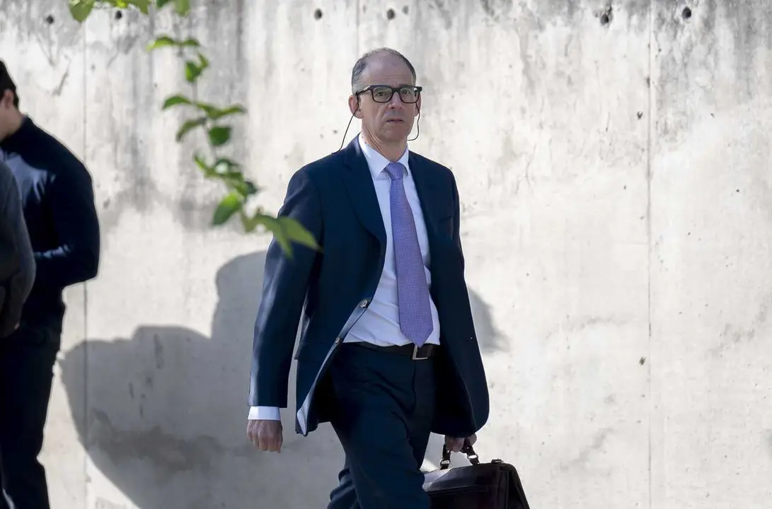 El inspector jefe de la Unidad de Delincuencia Econ&oacute;mica y Fiscal (UDEF) de la Polic&iacute;a Nacional, Manuel Morocho, a su llegada a la Audiencia Nacional, a 20 de abril de 2026, en San Fernando, Madrid (Espa&ntilde;a).