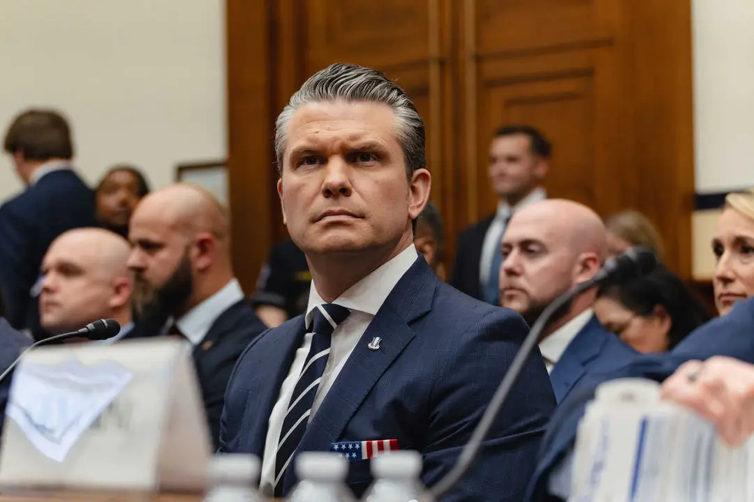 Defense Secretary&nbsp;Pete Hegseth&nbsp;testifies before lawmakers during an Armed Services Committee Hearing on the President Trump&rsquo;s 2027 defense budget request in Washington, D.C. on April 29, 2026.