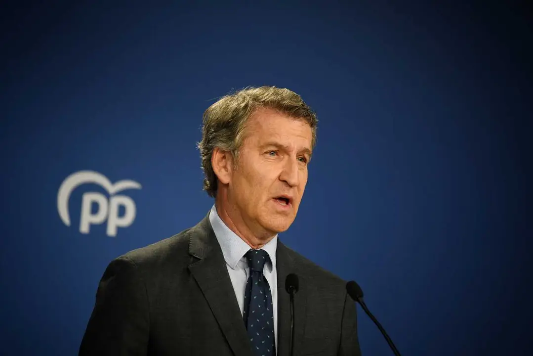 Archivo - El presidente del Partido Popular, Alberto N&uacute;&ntilde;ez Feij&oacute;o