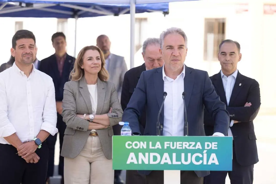 El vicesecretario de Pol&iacute;tica Auton&oacute;mica y Municipal y An&aacute;lisis Electoral, El&iacute;as Bendodo, en unacto en Benalm&aacute;dena (M&aacute;laga).
