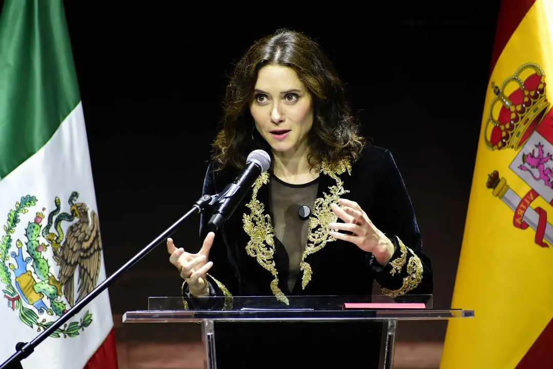 La presidenta madrile&ntilde;a, Isabel Diaz Ayuso, en M&eacute;xico