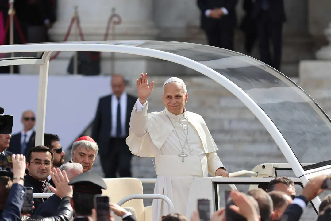El Papa en N&aacute;poles el 8 de mayo de 2026.