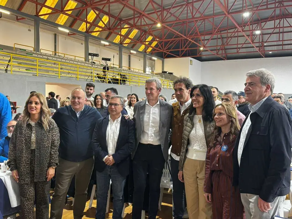 El secretario general del PP, Miguel Tellado, participa en la primera Romer&iacute;a popular en O Carballi&ntilde;o, Ourense
