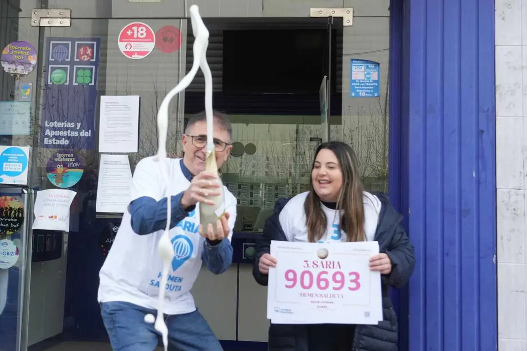 Archivo - Administraci&oacute;n n&uacute;mro 1 de Igorre, donde se ha vendido parte del tercer premio del Sorteo Extraordinario de la Loter&iacute;a de Navidad de 2025