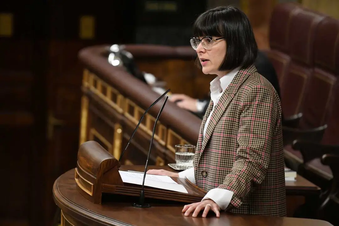 Archivo - La diputada de Sumar En Com&uacute; Podem, Julia Boada, durante una sesi&oacute;n plenaria, en el Congreso de los Diputados, a 19 de marzo de 2024, en Madrid (Espa&ntilde;a).