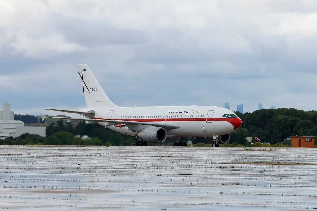 Avi&oacute;n del Ej&eacute;rcito del Aire que ha llevado de Tenerife a Madrid a los espa&ntilde;oles del MV Hondius