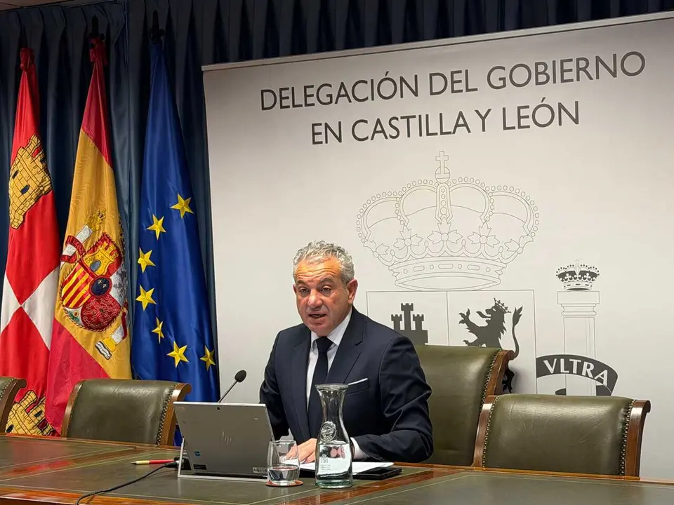 Archivo - Nicanor Sen, durante la rueda de prensa sobre el balance de las pol&iacute;ticas del Gobierno y su incidencia en Castilla y Le&oacute;n.