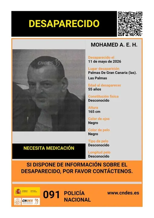 La Polic&iacute;a Nacional pide colaboraci&oacute;n para localizar a Mohamed A.E.H.