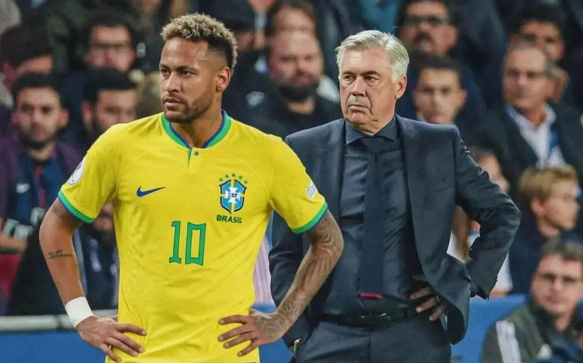 Neymar y Ancelotti